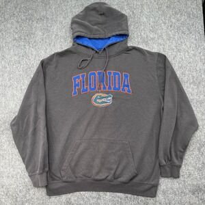Florida Gators Hoodie Mens 2XL Charcoal Gray Embroidered Logo Stadium Athletics